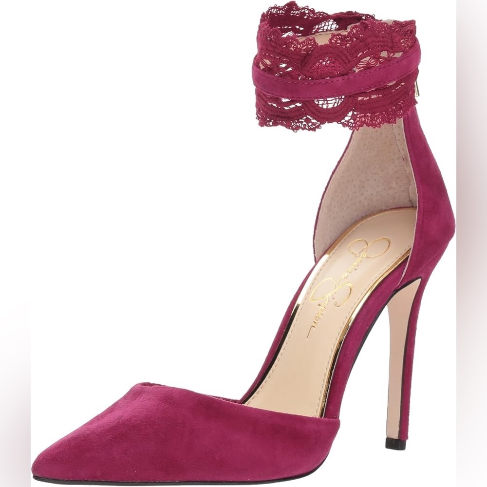 Jessica Simpson Women's Portalynn, Sangria Stiletto Heels size 8.5